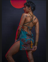 Mini color blast dress