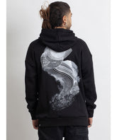Mantra Sun Hoodie Black and White