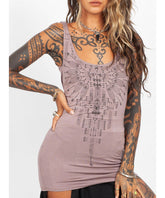 Tribal tank top - Faded rose