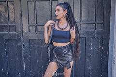 Lost Creation Leather Skirt