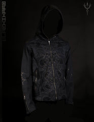 Yacxilan Jacket Warrior Man Sacred Geometry Hoodie Dark Fashion