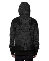 Organic Geometry Elemental Black Hoodie