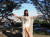 bodysuit white with gold