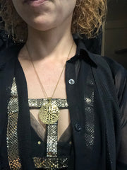 Pendant brass Sri Yantra