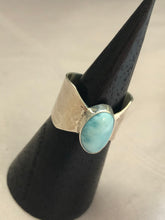Larimar silver ring