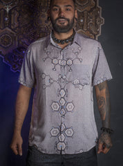 Psychedelic Bamboo Mens Button Down Shirt