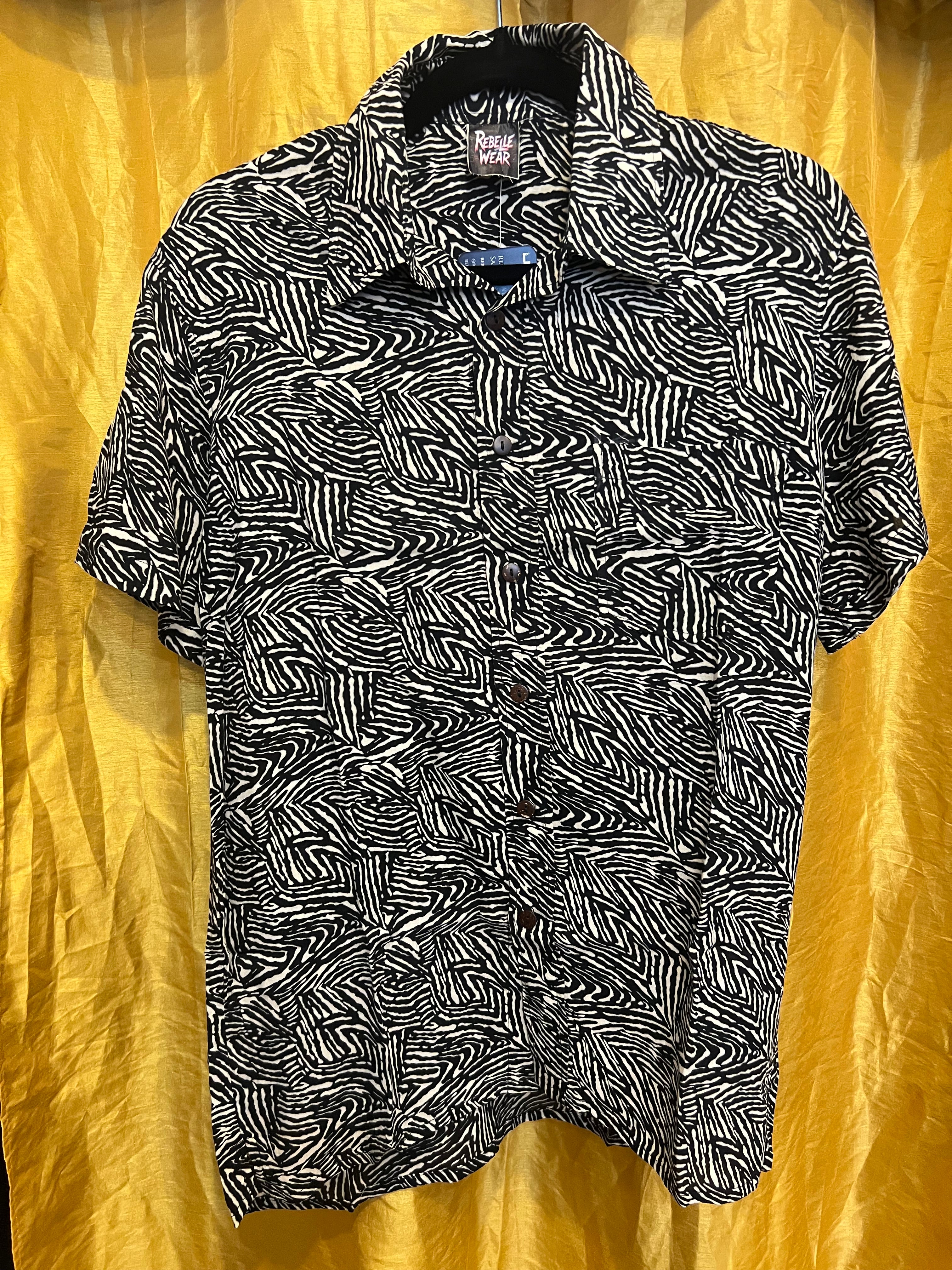 Geometric Vision Button Down Man