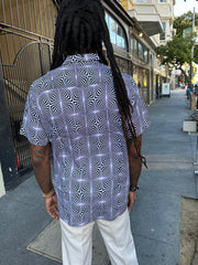 Geometric Vision Button Down Man