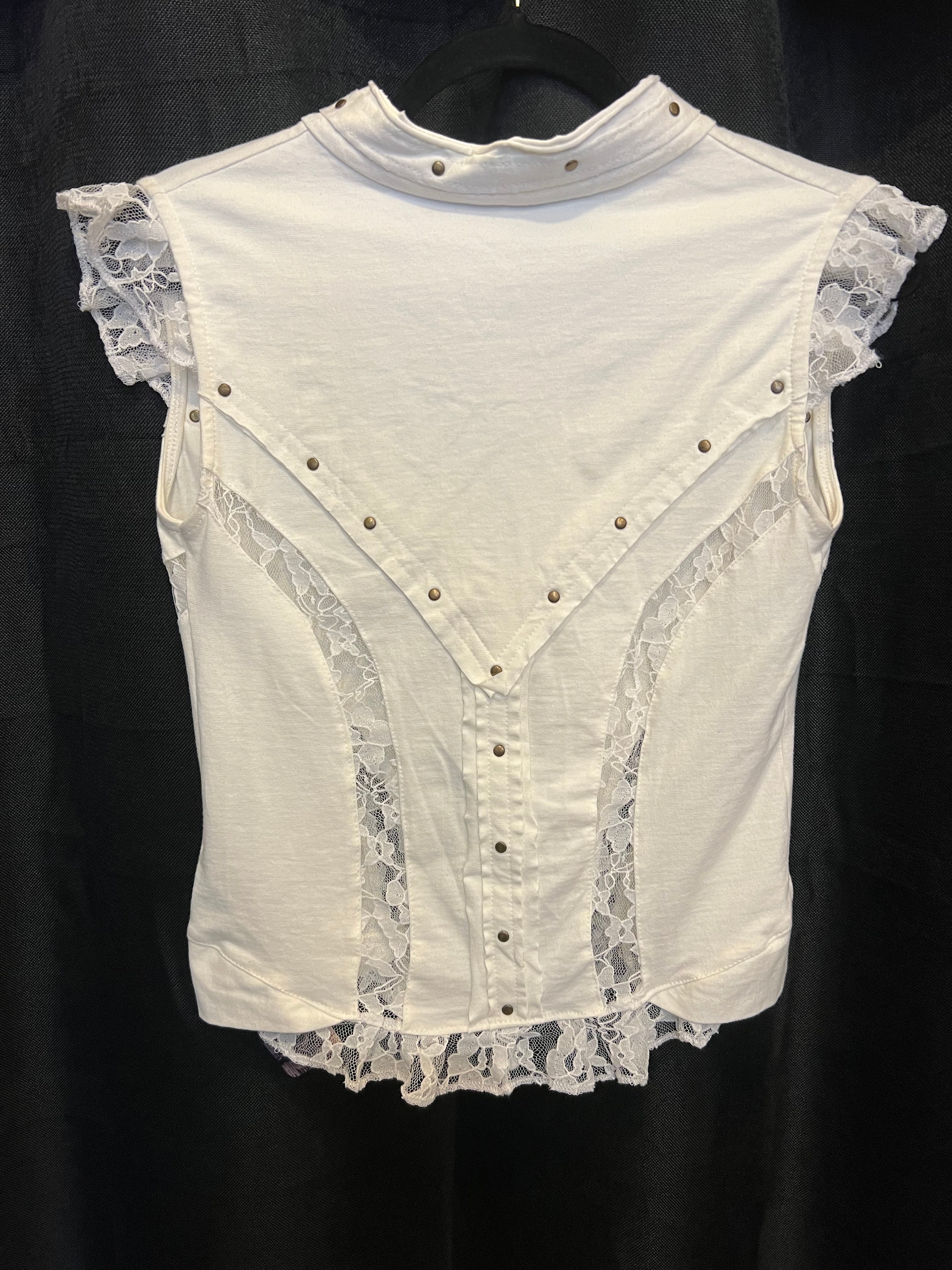 Lace Corset Zip Top