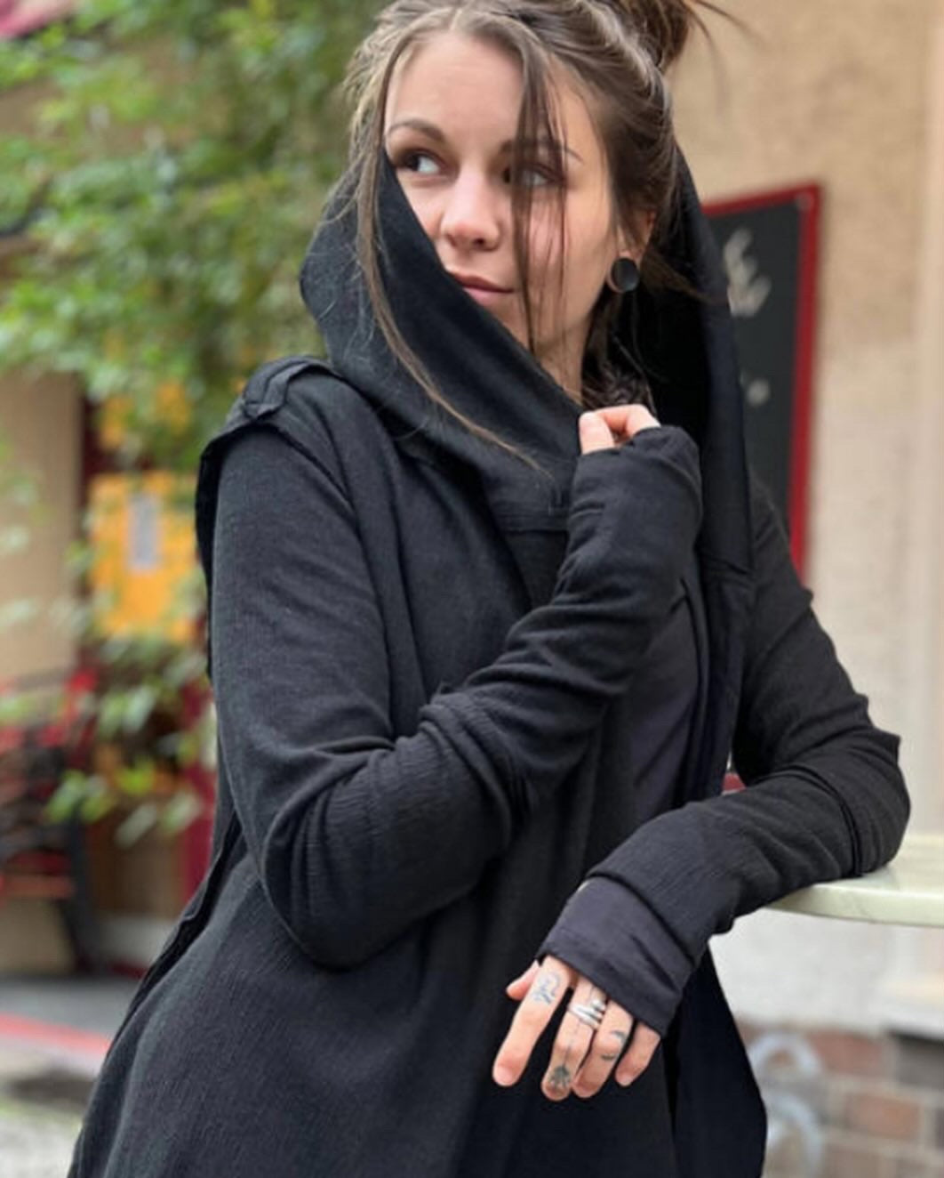 Crime Hoodie Black