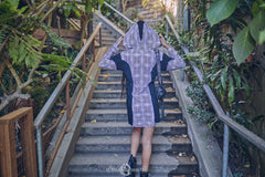 La Liberte Maya Black and White Hoodie