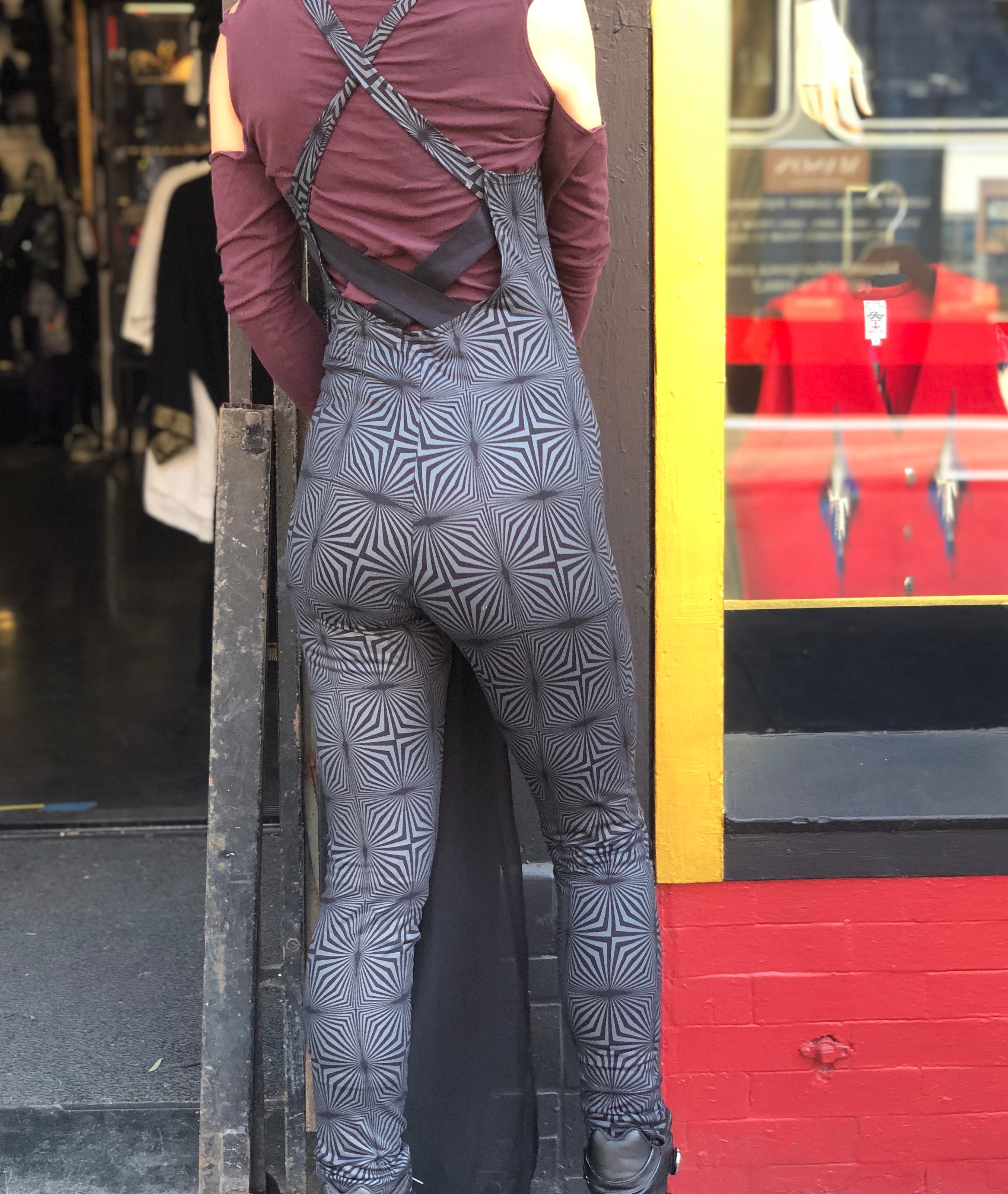 Catsuit Onesie with Geometric Print