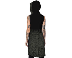 Hooded Black tunic with print