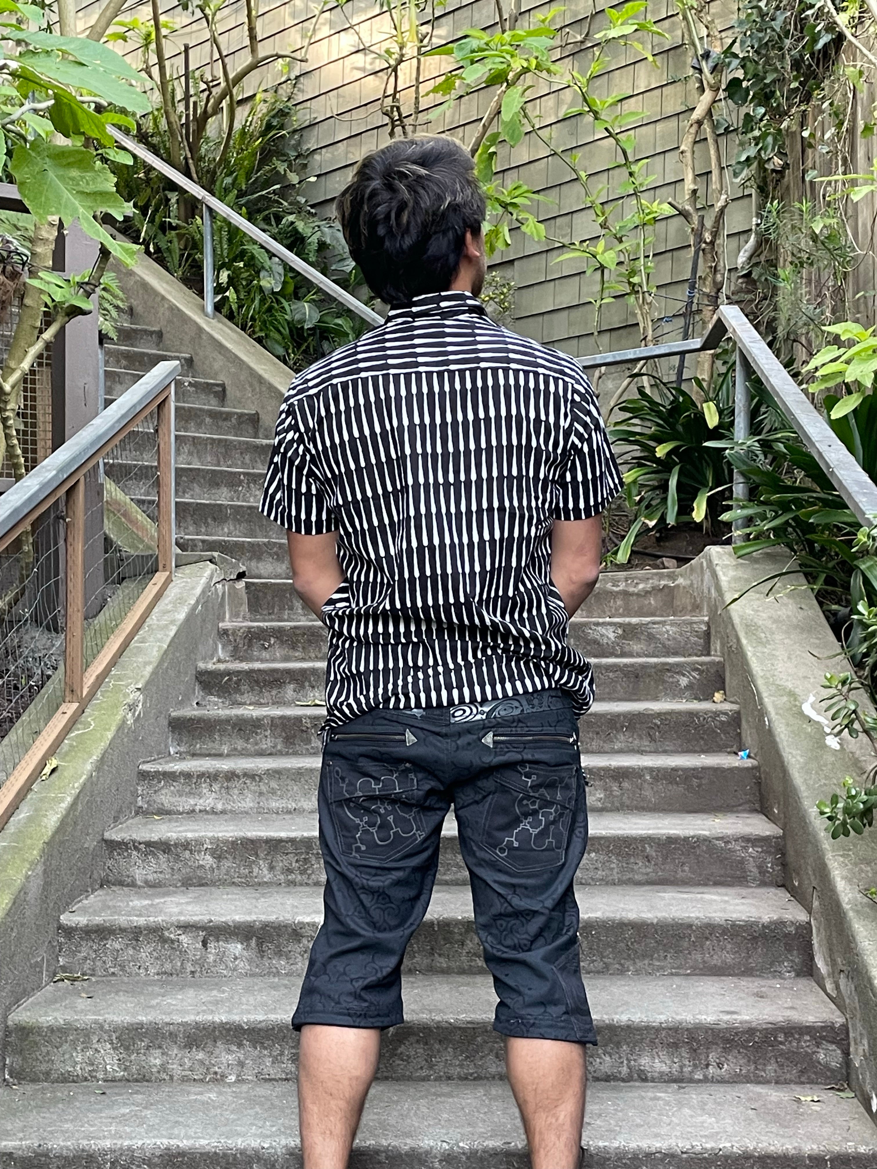 Geometric vision Man Button Down Shirt