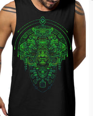 Forest Green on Black Tank