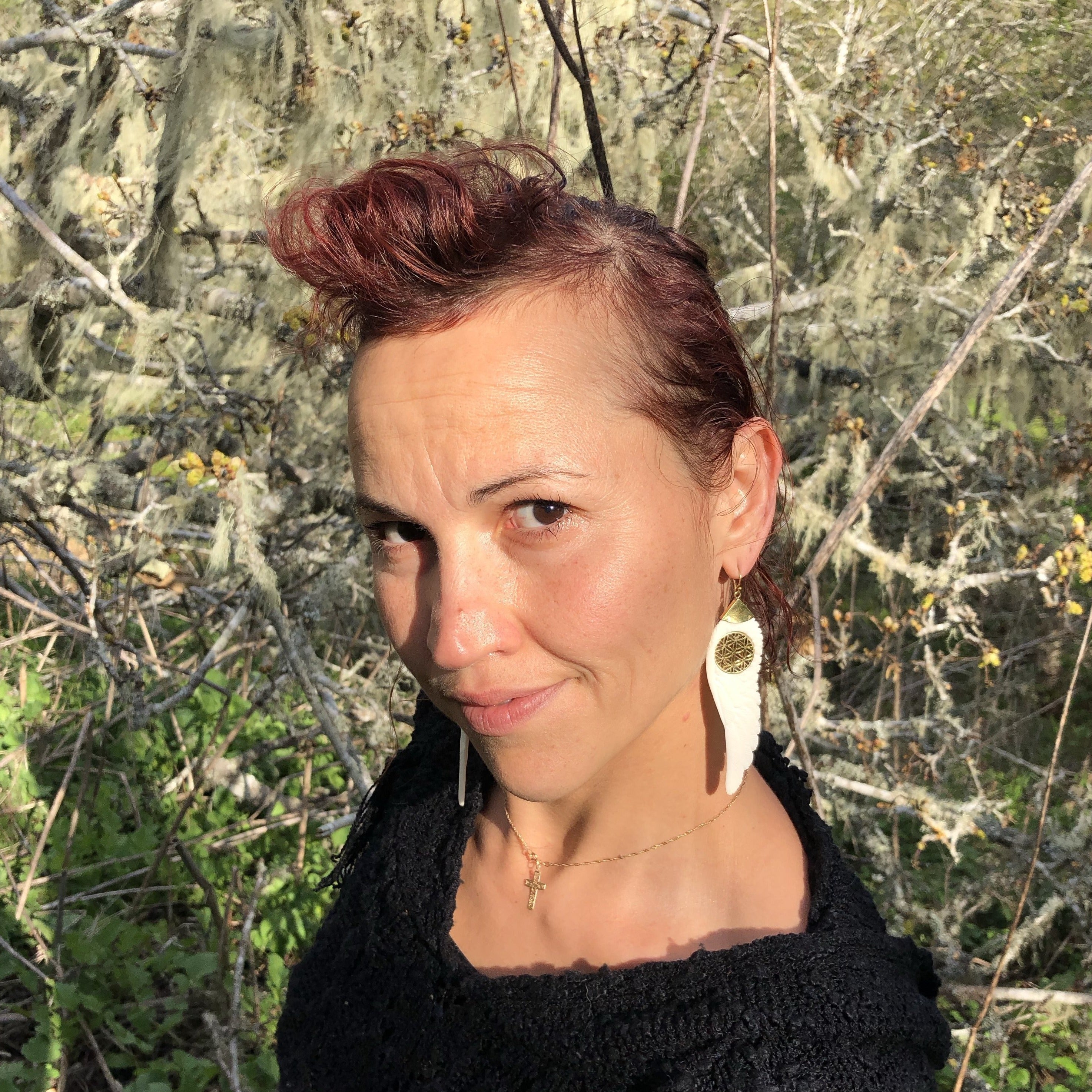 Feather freedom and lust for life Earrings