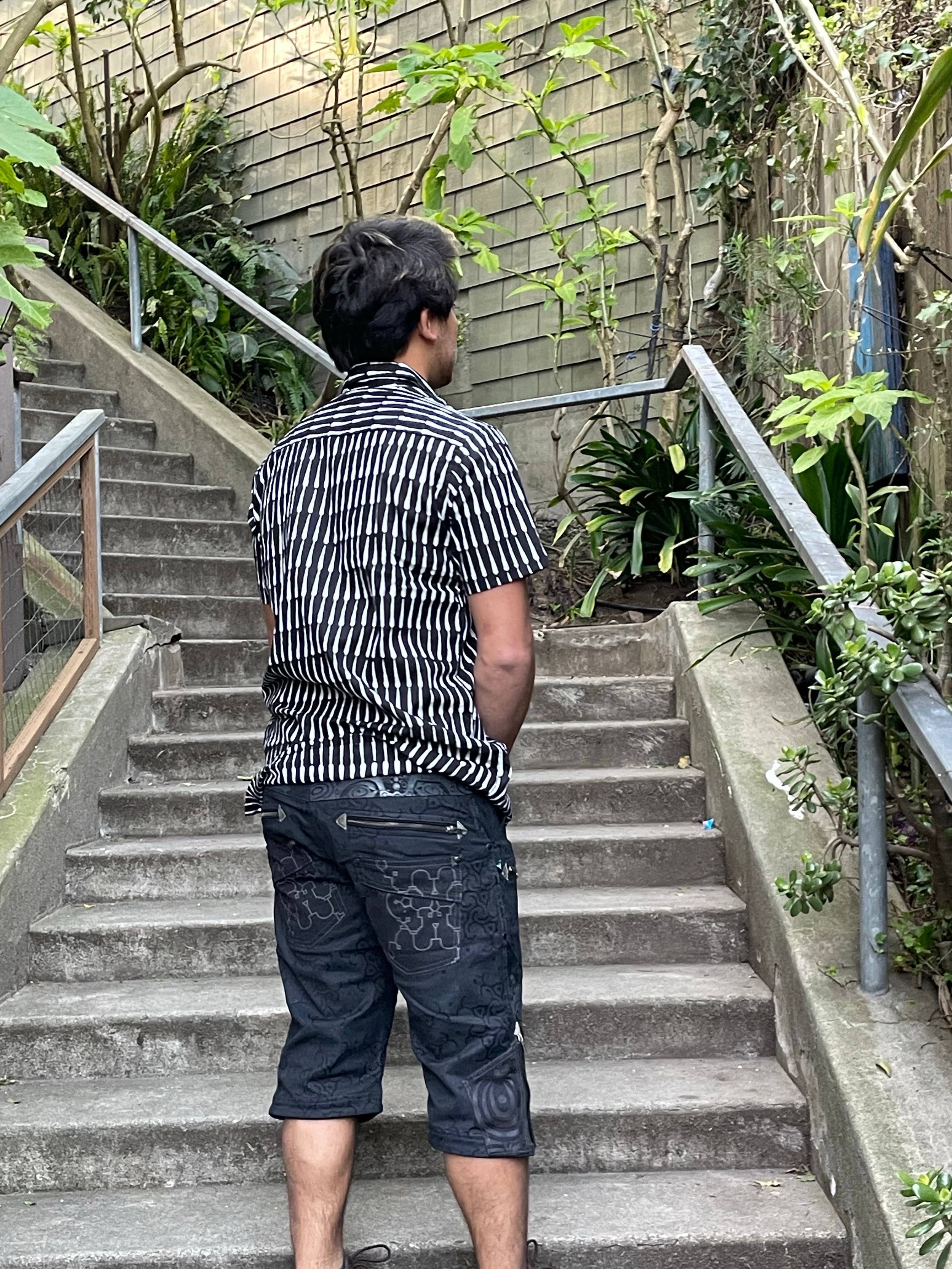 Geometric vision Man Button Down Shirt