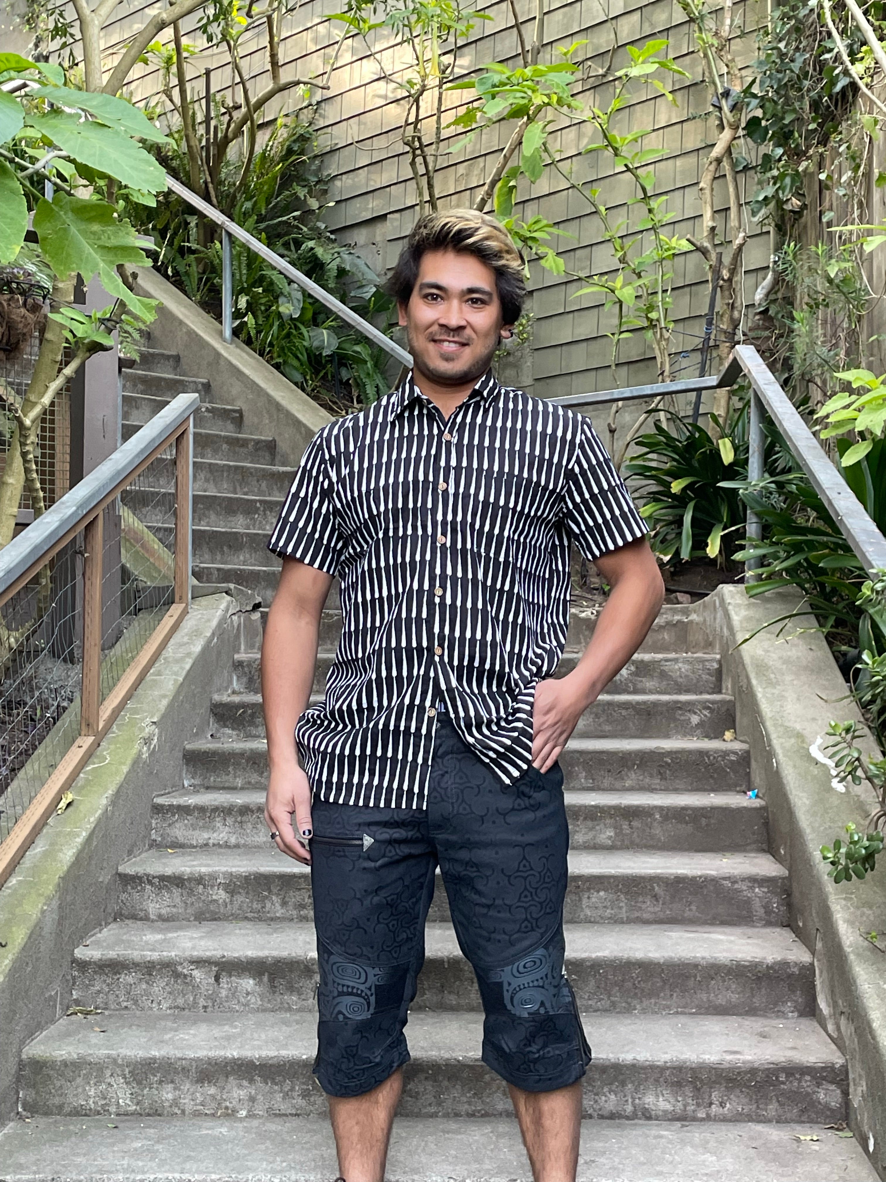 Geometric vision Man Button Down Shirt