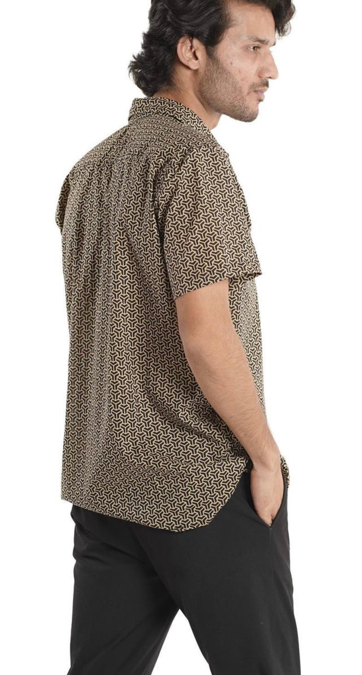 Geometric vision Man Button Down Shirt