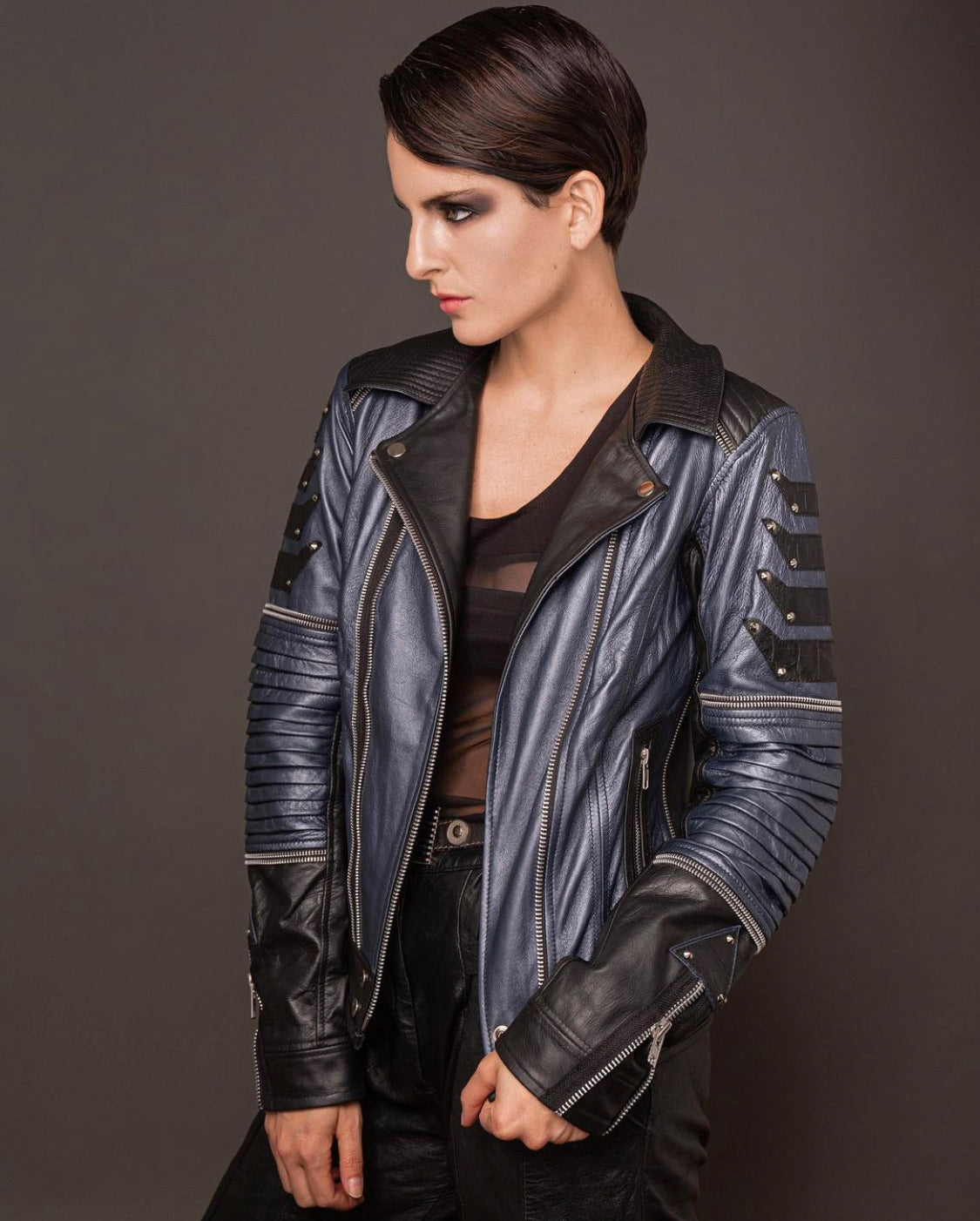 Exxo Leather jacket by Nikinga